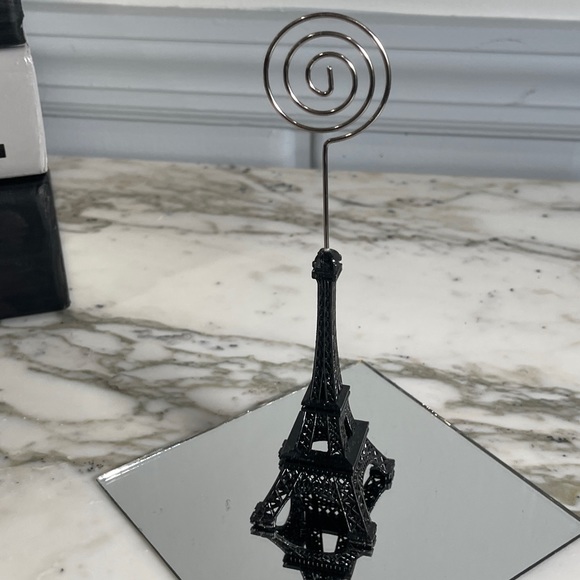 *Eiffel Tower Metal Wire Photo/Card Holder - Picture 1 of 7